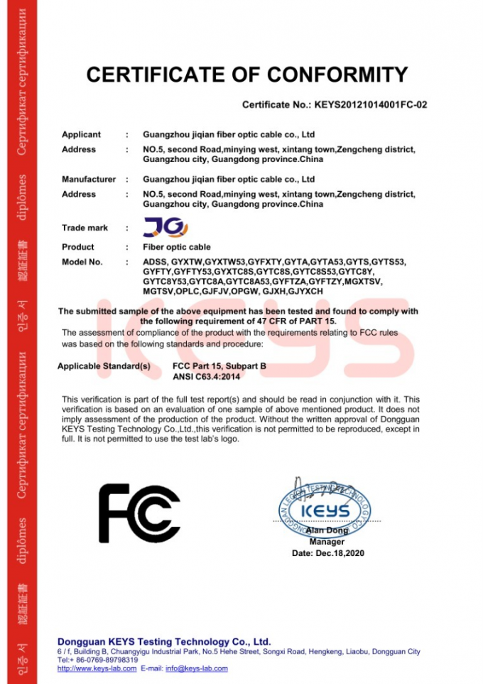 کابل زیرزمینی در فضای باز GYTA GYFTA 4-288 CORES 144 CORES کابل فیبر نوری 5