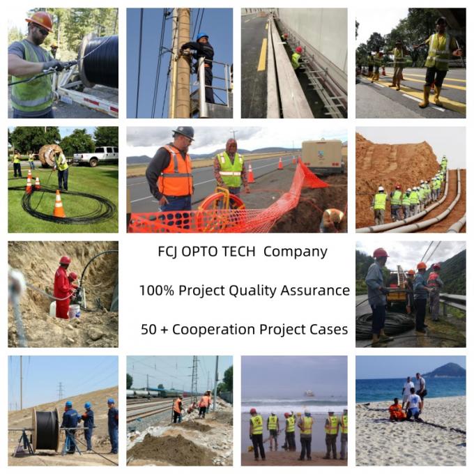 کابل قطره فیبر نوری FRP 1 2 4 کابل فیبر نوری هسته ای 0