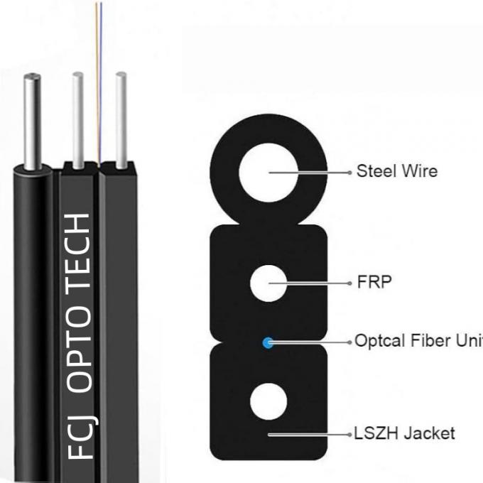 کابل قطره فیبر نوری FRP 1 2 4 کابل فیبر نوری هسته ای 4