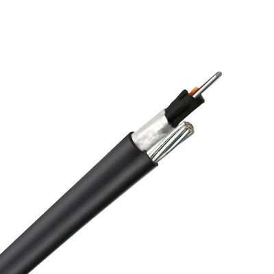 کیفیت  GYTC8S Figure 8 Fiber Optic Cable 24 Core Self Supporting Aerial Communication Cable کارخانه