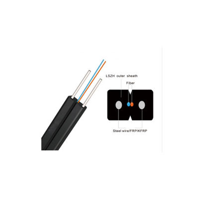 Network G657a 2 Core Ftth Drop Cable For Outdoor Aerial