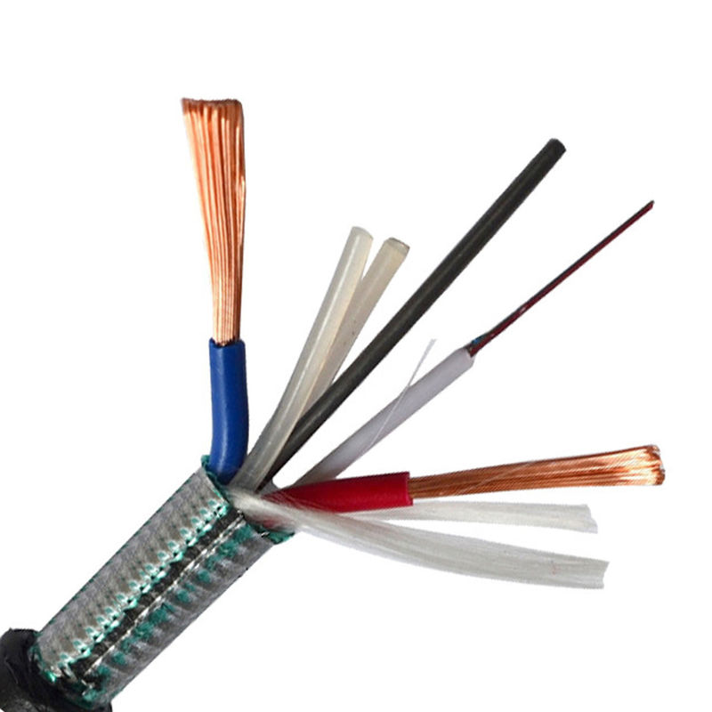 Custom Outdoor Photoelectric Optical fibre Composite cable 8 core +2 x 1.0 electrical copper wire power cable