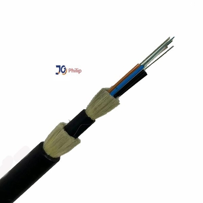 بدون ژاکت تک فلزی دو ژاکت چند هسته ای کابل فیبر نوری ADSS با HDPE