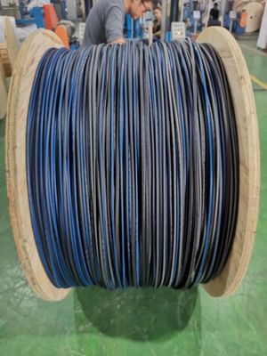 درب بیرونی 2-288 هسته کابل فیبر نوری کابلی فوقانی مستقیم دفن لوله کشی Yofc کابل فیبر نوری 96 48 F