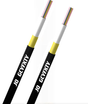 4 6 8 12 24 هسته تک حالت میکروکابل واحد لوله کابل فیبر نوری هوایی GCYFXTY