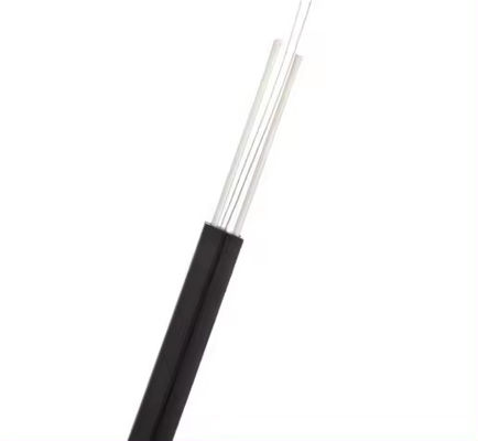 کابل قطره ای فیبر نوری FTTH برای GJXFH داخلی با 2 عضو FRP سیم فولادی