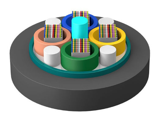 24 48 96 مدل واحد هسته ای کابل فیبر نوری با نوار بیرونی GYDTA GYDTS