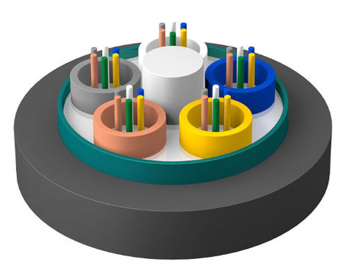 کابل های فیبر نوری زره دار در فضای باز GYTZS ژاکت مقاوم در برابر آتش LSZH کابل های بیرونی