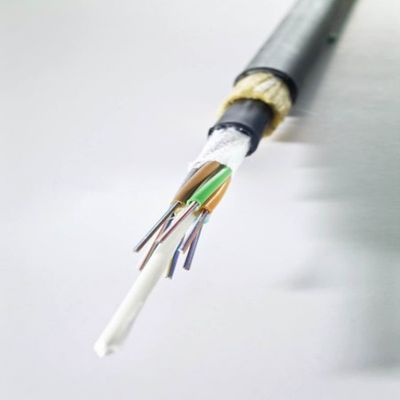 48 هسته تمام دیالکتریک خودپذیر کابل هوایی ADSS Span 100m 200m Fiber Optic Fiber Optic Kabler