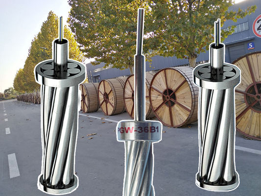 12 24 48 96 144 هسته کابل هوائی بیرونی opgw سیم زمینی کامپوزیت سیم زمینی opgw کابل فیبر نوری