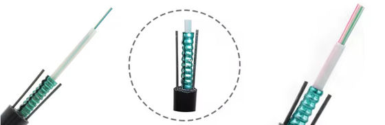 GYXTW سفارشی زرهی 2 4 6 8 12 24 هسته کابل فیبر نوری تک حالت 6mm 7mm 8mm با پیام رسان