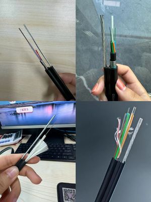 1.6mm فولاد سیم قدرت عضو FTTH مینی شکل 8 کابل فیبر نوری