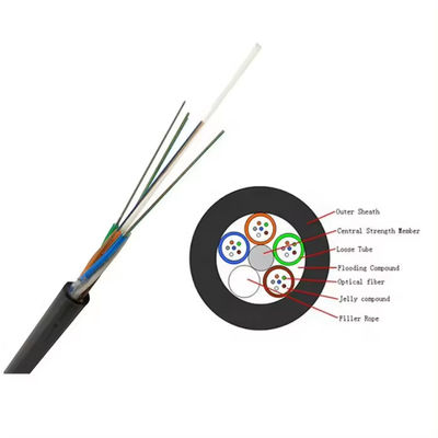 فروش داغ 48 هسته SM GYFTY کابل نوری فیبر بدون زره برای لوله و زیرزمینی