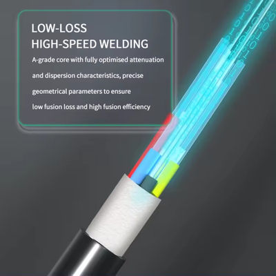 قیمت عمده فروشی GYFTY 12 Core Single Mode Outdoor Aerial Fiber Optic Cable قیمت هر متر