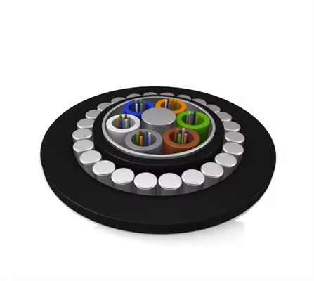 48 هسته GYTA33 سیم فولادی دفن مستقیم کابل فیبر نوری زیر آب زرهی