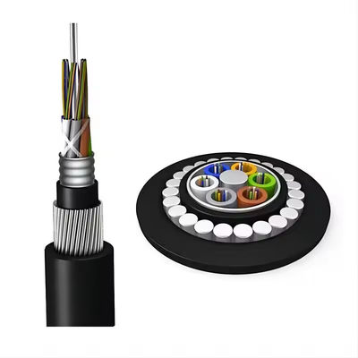 72 هسته GYTA33 مستقیم دفن شده کابل فیبر نوری زیردریایی ضد جوندگان کابل فیبر نوری زره دار