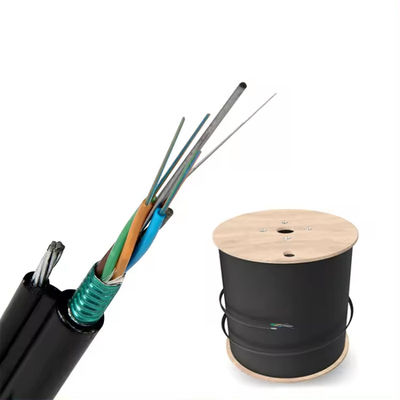 ۷۲ هسته هوائی بیرونی خودپذیر سیم فولادی فایبر نوری GYTC8S GYTC8A کابل