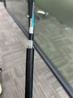 عرضه کارخانه GYTA53 درب بیرون مستقیم دفن زیر زمین 36 48 96 کابل فیبر نوری هسته ای