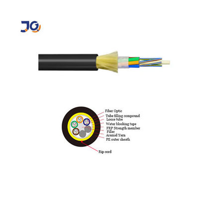 عرضه کننده کابل چین ADSS Single Jacket 48 Core Single یا Multi Mode FRP 1.5mm 100m Span Length Fiber Optic Cable