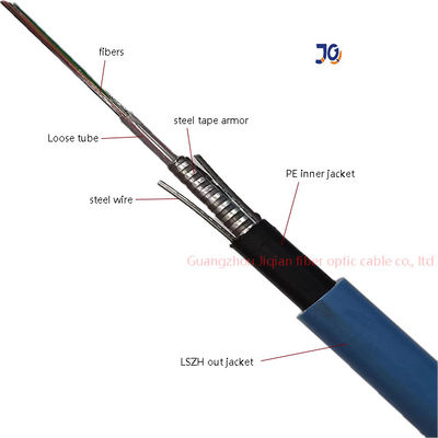 MGXTSV شعله کش ضد جرثقیل LSZH کابل نوری فیبر زره دار معدن