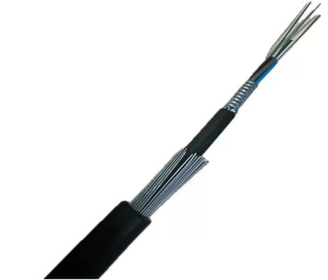 کابل زیرزمینی فیبر نوری GYTA33 24 32 36 48 72 96 144 هسته G652D SM کابل زیرزمینی غوطه ور برای قرار دادن مستقیم دفن