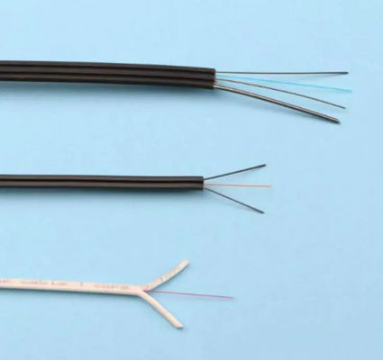 کابل فیبر نوری 1 2 4 هسته GJYXCH/GJYXFCH سیم فولادی FTTH قطره کابل G657A برای فضای باز