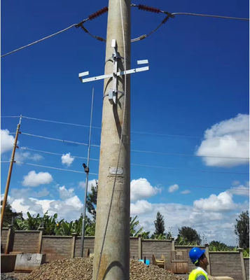 برج کابل فیبر ADSS بالا و براکت های مونتاژ ذخیره کابل استفاده از قطب