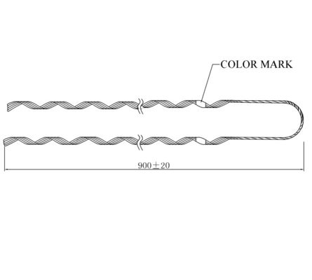 کلیمپ تنش پیش ساخته شده، نوار گای، لوازم جانبی کابل ADSS، گیرنده گای، گیرنده گای
