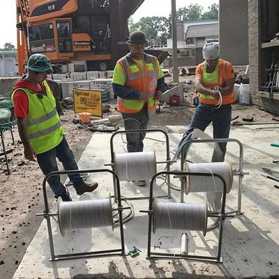 ابزار نصب کابل فیبر نوری تاشو، کابل پچ کورد، کابل افتادگی، قفسه کابل‌کشی برای نظارت بر ساخت و ساز