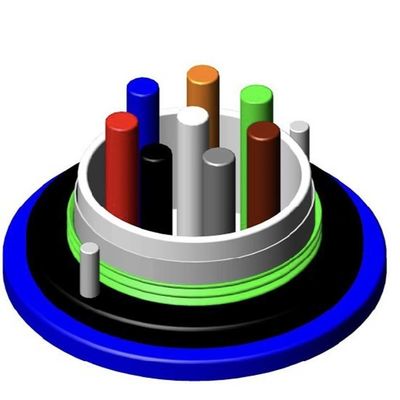 MGTSV 24 هسته درب کابل فیبر نوری تک حالت پنل کان کنی