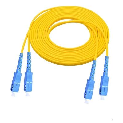SC/APC به SC/UPC سیمپلکس تک حالت فیبر پیچ کابل 3.0mm LSZH جاکت OS2 G.657A2 Jumper Cord 1M 2M 3M