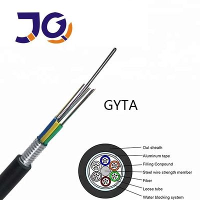 GYTA/GYTS درب درب کابل فیبر نوری 12/24 هسته تک حالت G652D قیمت مستقیم کارخانه