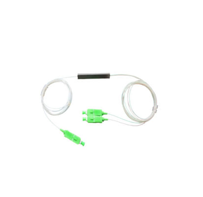 ISO9001 فیبر نوری لوازم جانبی Singlemode SC / UPC SC / APC 1x2 Plc Splitter