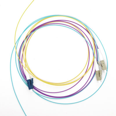 12 هسته FTTH فیبر نوری Pigtails SC/LC/ST-UPC/APC حالت تک رنگ برای مراکز داده