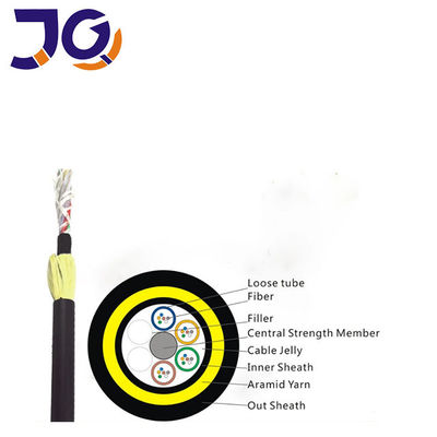 کیفیت خوب قیمت کارخانه 24Core 48Core SM G652D Single-sheath تمام دی الکتریک ADSS کابل فیبر نوری هوایی