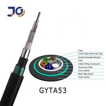 GYTA53 کابل فیبر نوری 48 96 هسته آلومینیوم زرهی مستقیم دفن