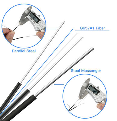 کابل سیم Gjyxfch Drop Wire 2F G657A1 فیبر مقاومت FRP