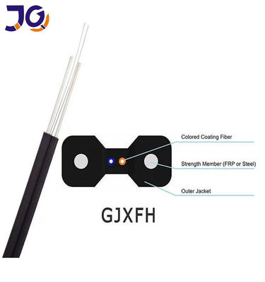 کابل قطره فیبر نوری G657A1 A2 1 هسته داخلی FTTH GJXH GJXFH