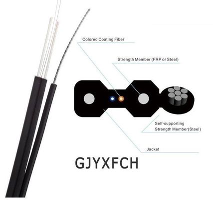 کابل قطره فیبر نوری در فضای باز FTTH G652D