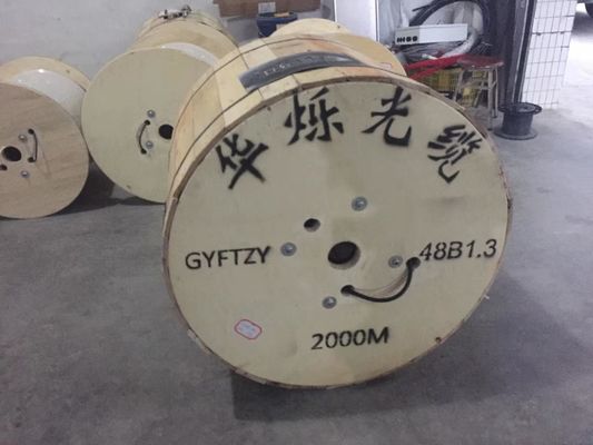 کابل فیبر نوری در فضای باز 48 هسته ای GYTC8S از خود پشتیبانی می کند