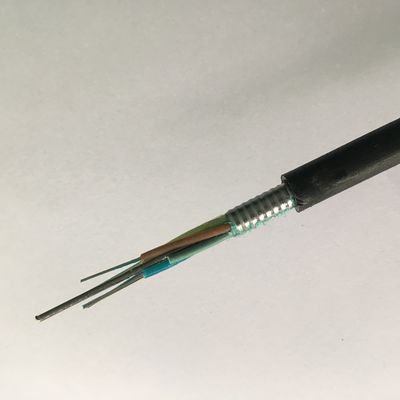 کابل فیبر نوری زرهی نوار آلومینیومی G652D 6 هسته تک حالت