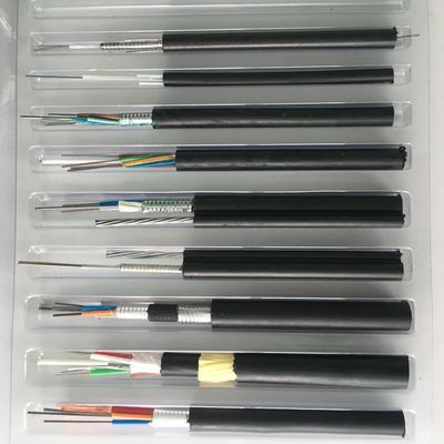 کابل فیبر نوری زرهی نوار آلومینیومی G652D 6 هسته تک حالت