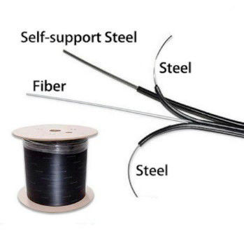 کابل قطره فیبر نوری G652D G657A LSZH FTTH 1 2 4 هسته