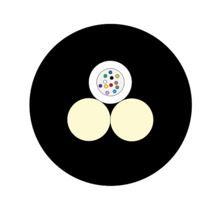 کابل فیبر نوری FTTH 12 Core ADSS لوله سست رشته ای
