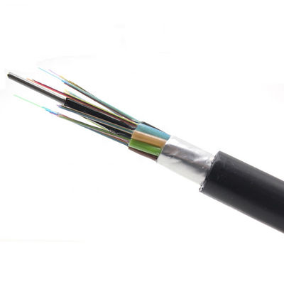 Underground G652D Single Mode Armored 12 24 Core Outdoor Fiber Optic Cable GYTA