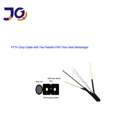 FTTH Fiber Drop Cable G657A2 Drop Cable De Fibra OFC 1/2/4 موضوعات