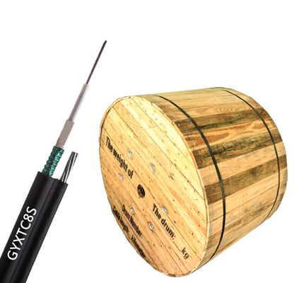 پشتیبانی از 6 هسته هوایی GYXTC8S GYXTC8Y شکل 8 کابل فیبر نوری