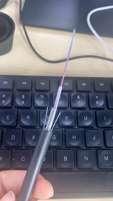 ساختار فشرده کابل فیبر نوری هوایی GYXTW 12 هسته ای