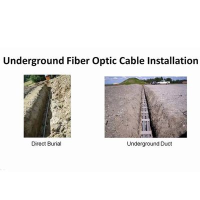 کابل فیبر GYTS کانال زرهی 24 48 96 144 288 هسته کابل فیبر نوری