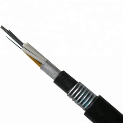 دو غلاف 24 هسته ای GYTA53 زیرزمینی کابل فیبر نوری تک حالته